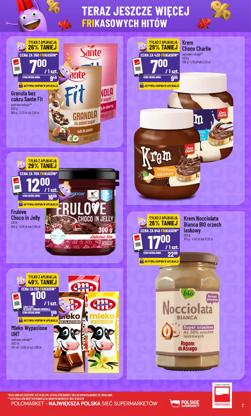 Gazetka promocyjna PoloMarket - Katalog Frikasy 15.07 - ważna 15.07 do 21.07.2026 - strona 7 - produkty: Gra, Granola, Laur, Mleko, Sante