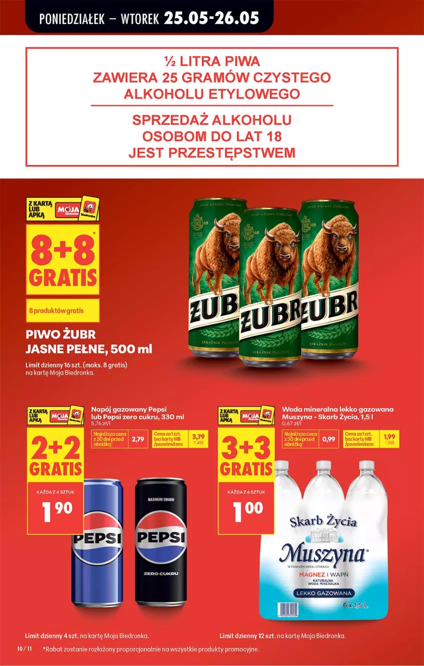 Gazetka promocyjna Biedronka - Od Poniedziałku - ważna 25.05 do 30.05.2026 - strona 10 - produkty: Sok, Woda, Woda mineralna