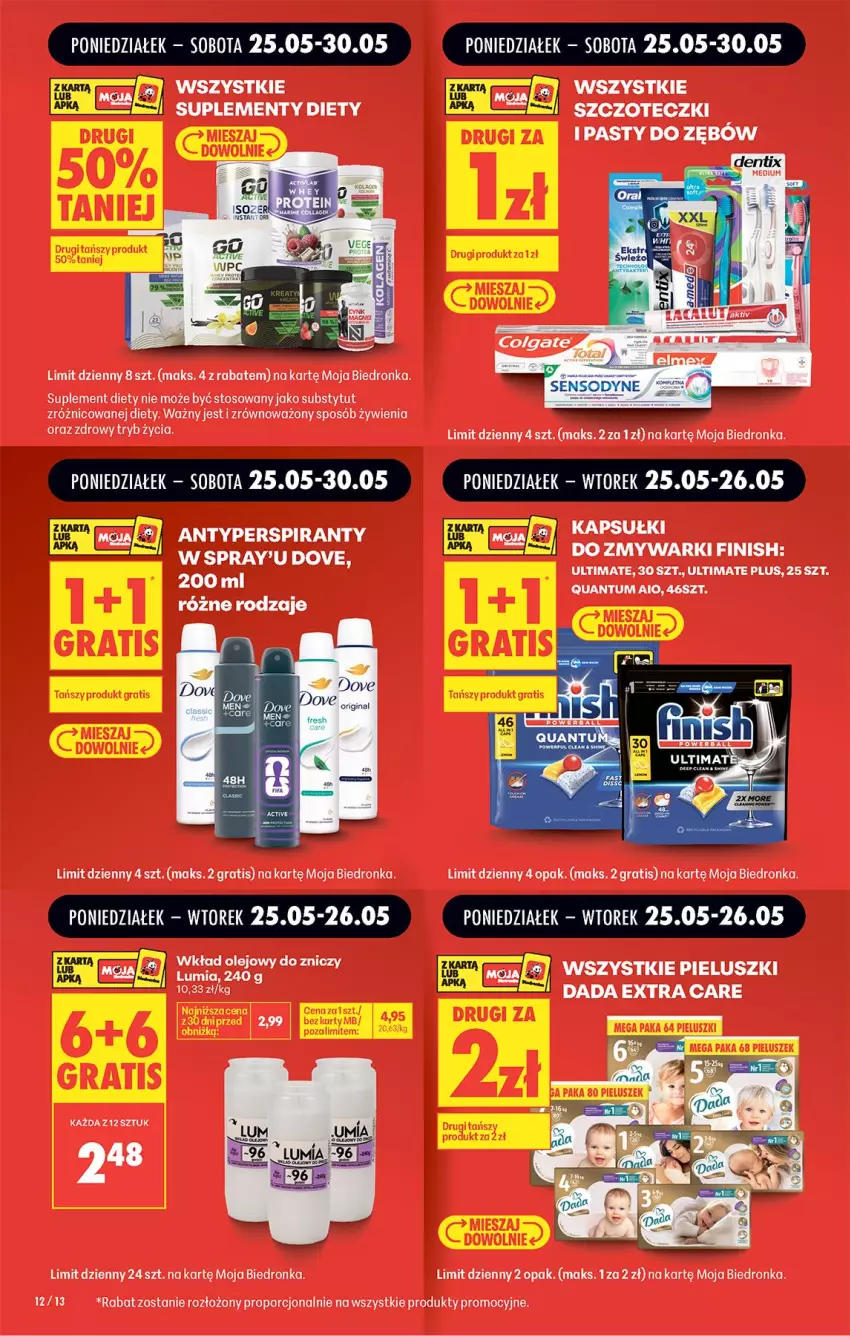 Gazetka promocyjna Biedronka - Od Poniedziałku - ważna 25.05 do 30.05.2026 - strona 12 - produkty: Antyperspirant, Dada, Gra, Olej, Por, Suplement diety, Wkład olejowy, Znicz