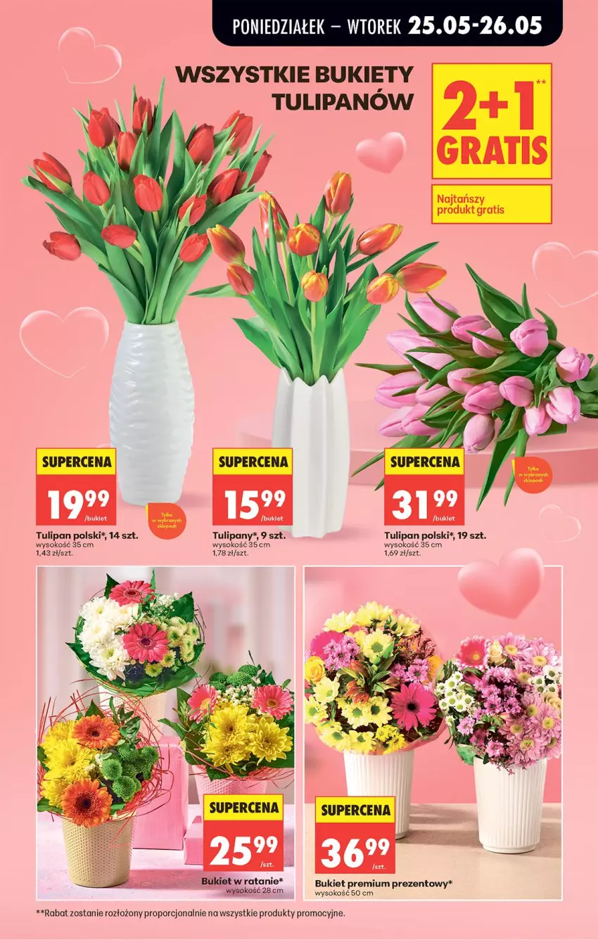 Gazetka promocyjna Biedronka - Od Poniedziałku - ważna 25.05 do 30.05.2026 - strona 15 - produkty: Bukiet, Gra, Por, Sok, Tulipan