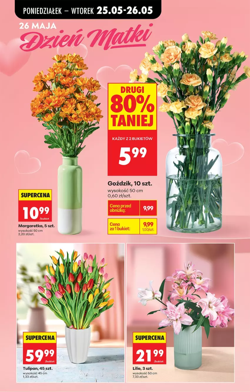 Gazetka promocyjna Biedronka - Od Poniedziałku - ważna 25.05 do 30.05.2026 - strona 16 - produkty: Bukiet, Sok, Tulipan
