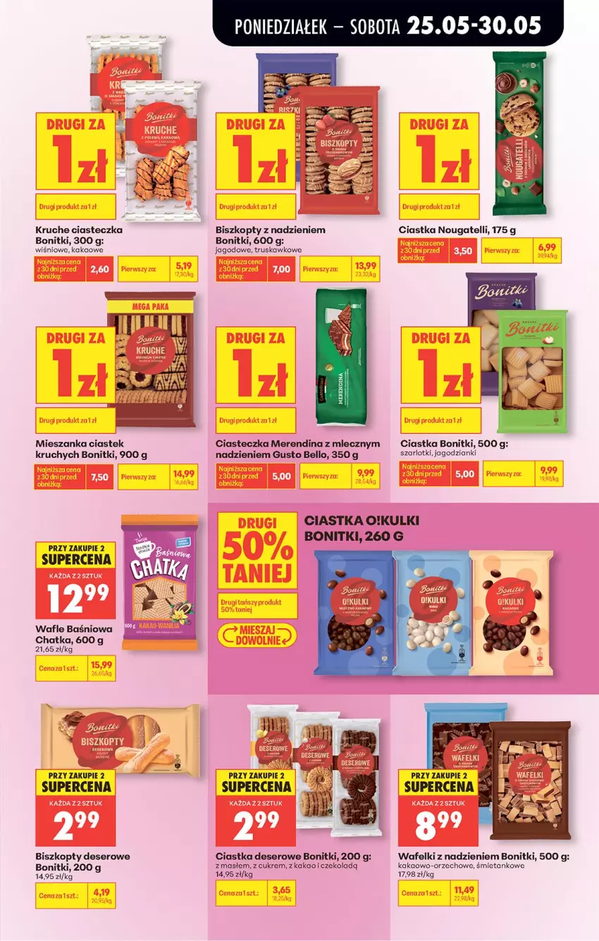 Gazetka promocyjna Biedronka - Od Poniedziałku - ważna 25.05 do 30.05.2026 - strona 49 - produkty: Bell, Biszkopty, Bonitki, Ciastka, Deser, Kakao, Nokia, Ser, Stek, Wafle