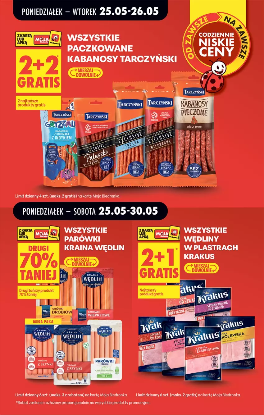 Gazetka promocyjna Biedronka - Od Poniedziałku - ważna 25.05 do 30.05.2026 - strona 5 - produkty: Gra, Jaja, Kabanos, Krakus, LG, Parówki, Por