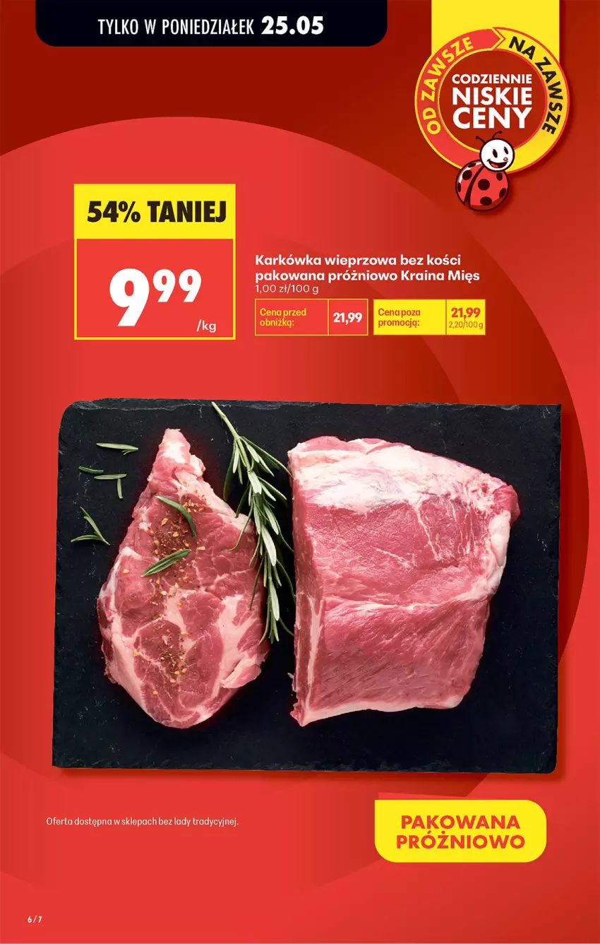Gazetka promocyjna Biedronka - Od Poniedziałku - ważna 25.05 do 30.05.2026 - strona 6 - produkty: Karkówka wieprzowa