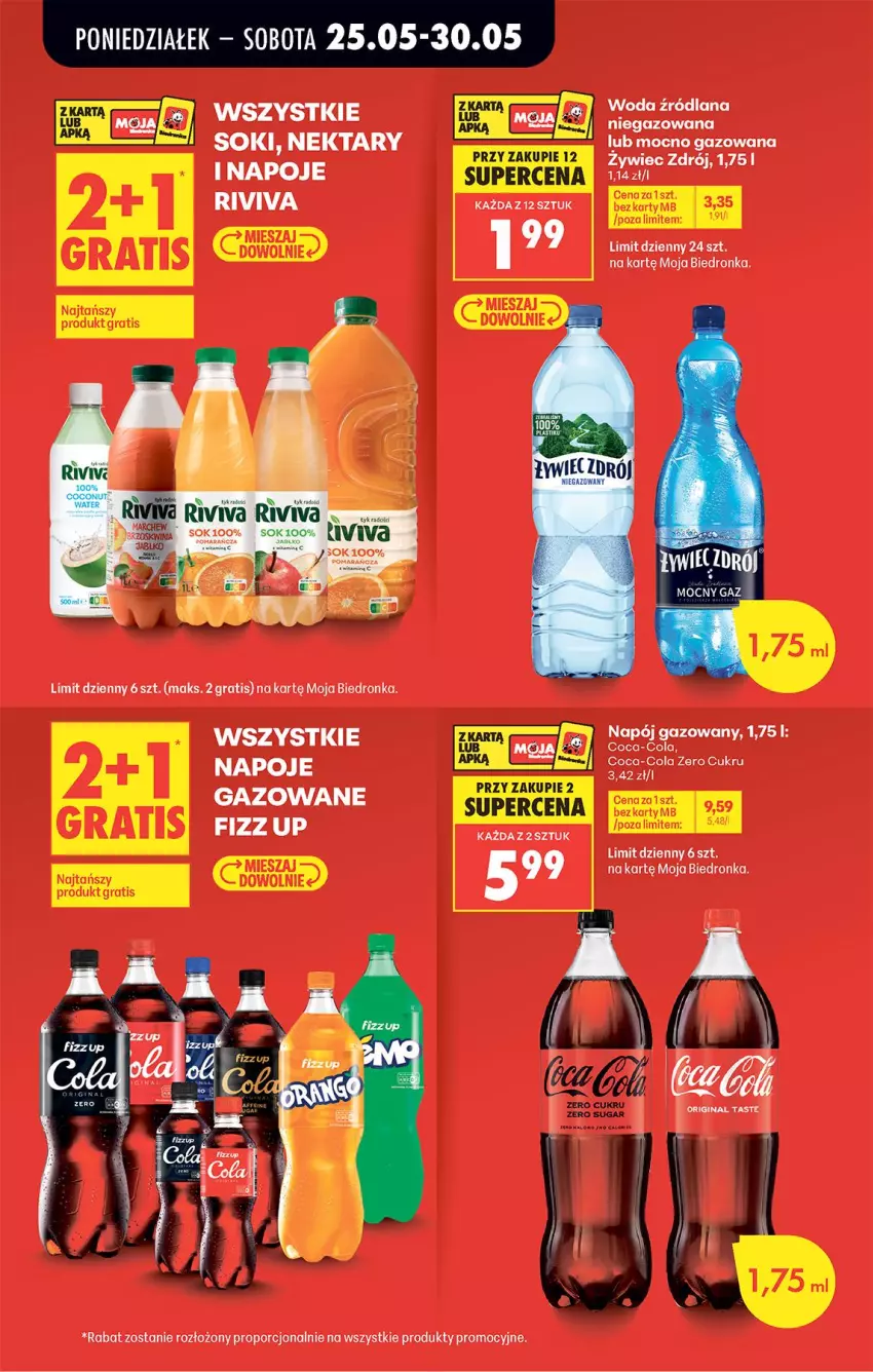 Gazetka promocyjna Biedronka - Od Poniedziałku - ważna 25.05 do 30.05.2026 - strona 9 - produkty: Gin, Gra, LANA, Napoje, Nektar, Piec, Por, Sok, Woda