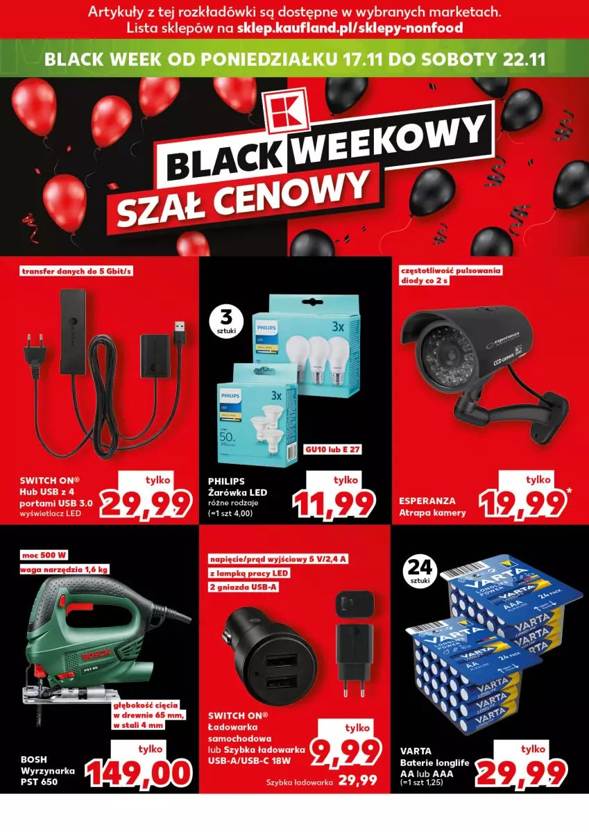 Gazetka promocyjna Kaufland - Kaufland - ważna 13.11 do 19.11.2025 - strona 14 - produkty: Kamery, Philips, Por, Tran, Varta, Warka, Wyrzynarka