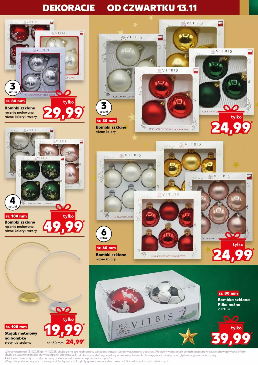 Gazetka promocyjna Kaufland - Kaufland - ważna 13.11 do 19.11.2025 - strona 25 - produkty: Bombki, LANA, Noż, Piłka nożna, Stojak