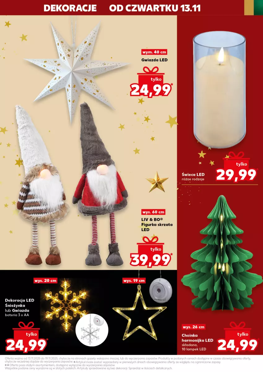 Gazetka promocyjna Kaufland - Kaufland - ważna 13.11 do 19.11.2025 - strona 37 - produkty: Bateria, Dekoracja LED, Gwiazda, Skrzat