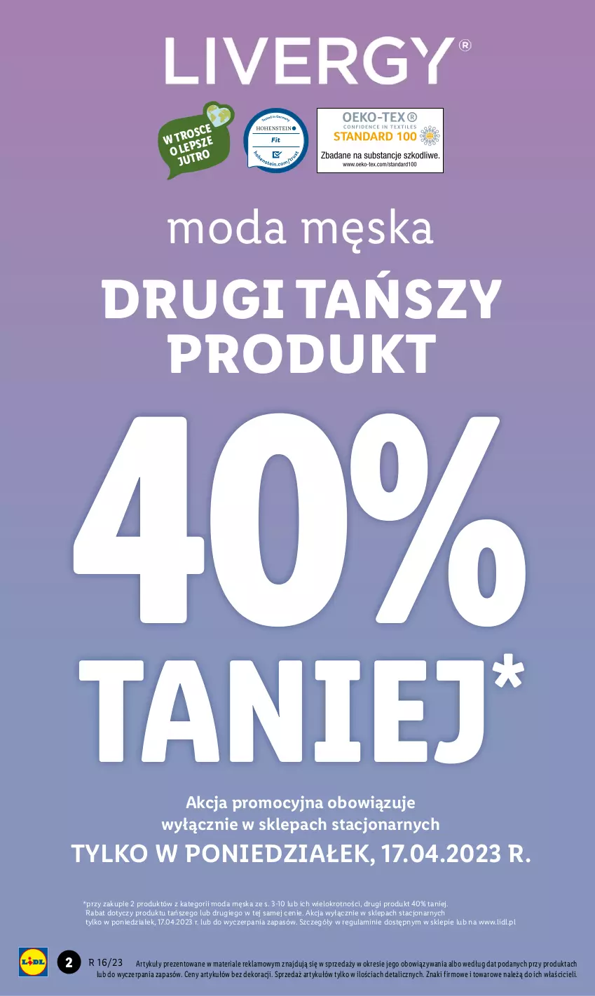 Gazetka promocyjna Lidl - GAZETKA - ważna 17.04 do 22.04.2023 - strona 4 - produkty: Moda