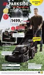 Gazetka promocyjna Lidl - GAZETKA - Gazetka - ważna od 22.04 do 22.04.2023 - strona 37 - produkty: Parkside, Top, Ser, Noż, Kosz, Kasza, Kosiarka, Akumulator