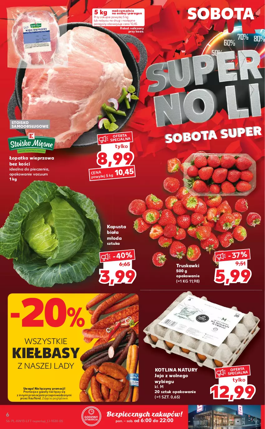 Gazetka promocyjna Kaufland - OFERTA TYGODNIA - ważna 31.03 do 06.04.2022 - strona 6 - produkty: Jaja, Jaja z wolnego wybiegu, Kotlin, Piec, Truskawki, Waga