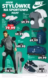 Gazetka promocyjna Kaufland - OFERTA TYGODNIA - Gazetka - ważna od 06.04 do 06.04.2022 - strona 49 - produkty: Klapki, Top, Por, Gra, Buty, Czapka, T-shirt, Plecak, Dres, Torba, Sport, Spodnie, Nike, Bluza, Spodnie dresowe