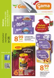 Gazetka promocyjna Gama - Gazetka Gama - Gazetka - ważna od 19.12 do 19.12.2021 - strona 1 - produkty: Piec, Majonez, Winiary, O nas, Mleczko, Czekolada, Milka, Fa