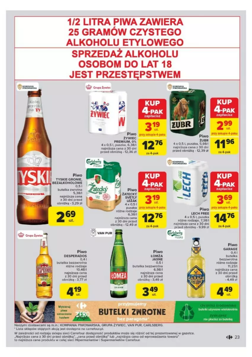 Gazetka promocyjna Carrefour - ważna 25.11 do 30.11.2024 - strona 16 - produkty: Carlsberg, Desperados, Gra, LG, Piwa, Piwo, Pur, Tyskie