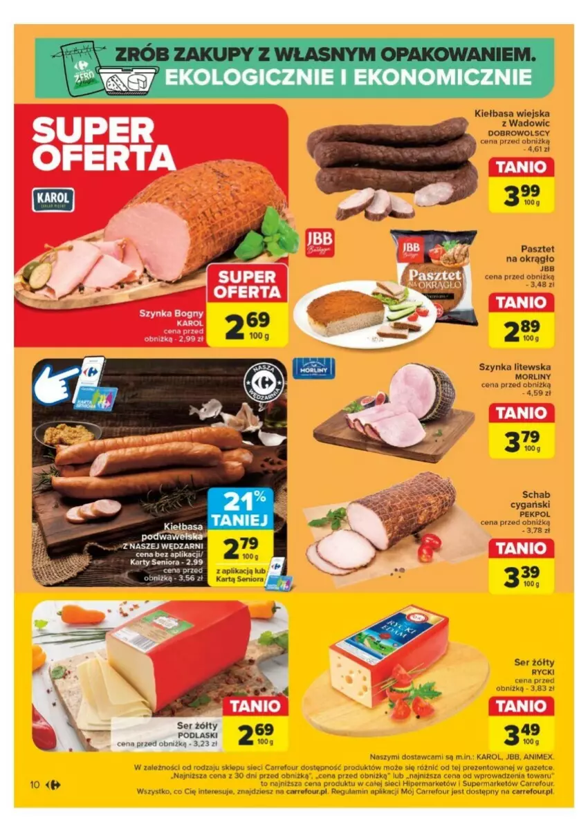 Gazetka promocyjna Carrefour - ważna 25.11 do 30.11.2024 - strona 2 - produkty: Kiełbasa, Kiełbasa wiejska, Morliny, Pasztet, Pekpol, Podlaski, Ser, Szynka