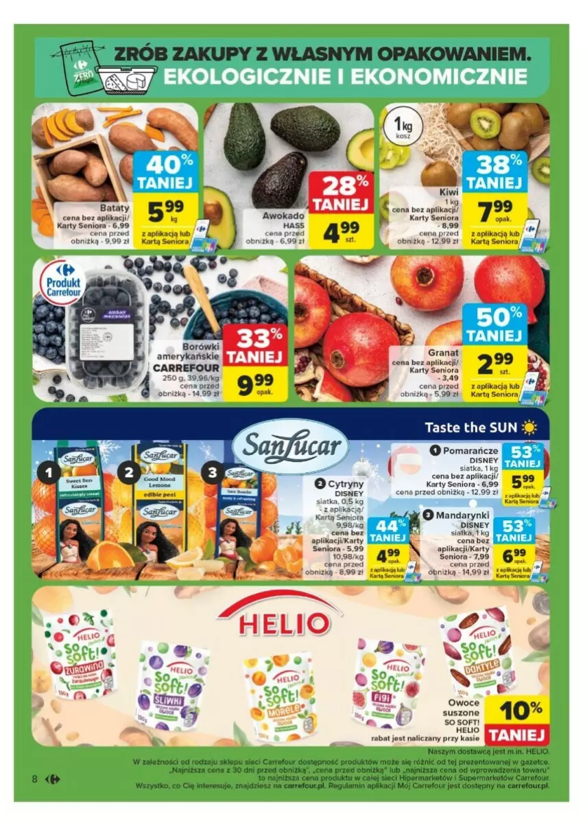 Gazetka promocyjna Carrefour - ważna 25.11 do 30.11.2024 - strona 44 - produkty: Cytryny, Disney, Fa, Gra, Granat, Helio, Mandarynki, Owoce, Pomarańcze, Ser, Siatka