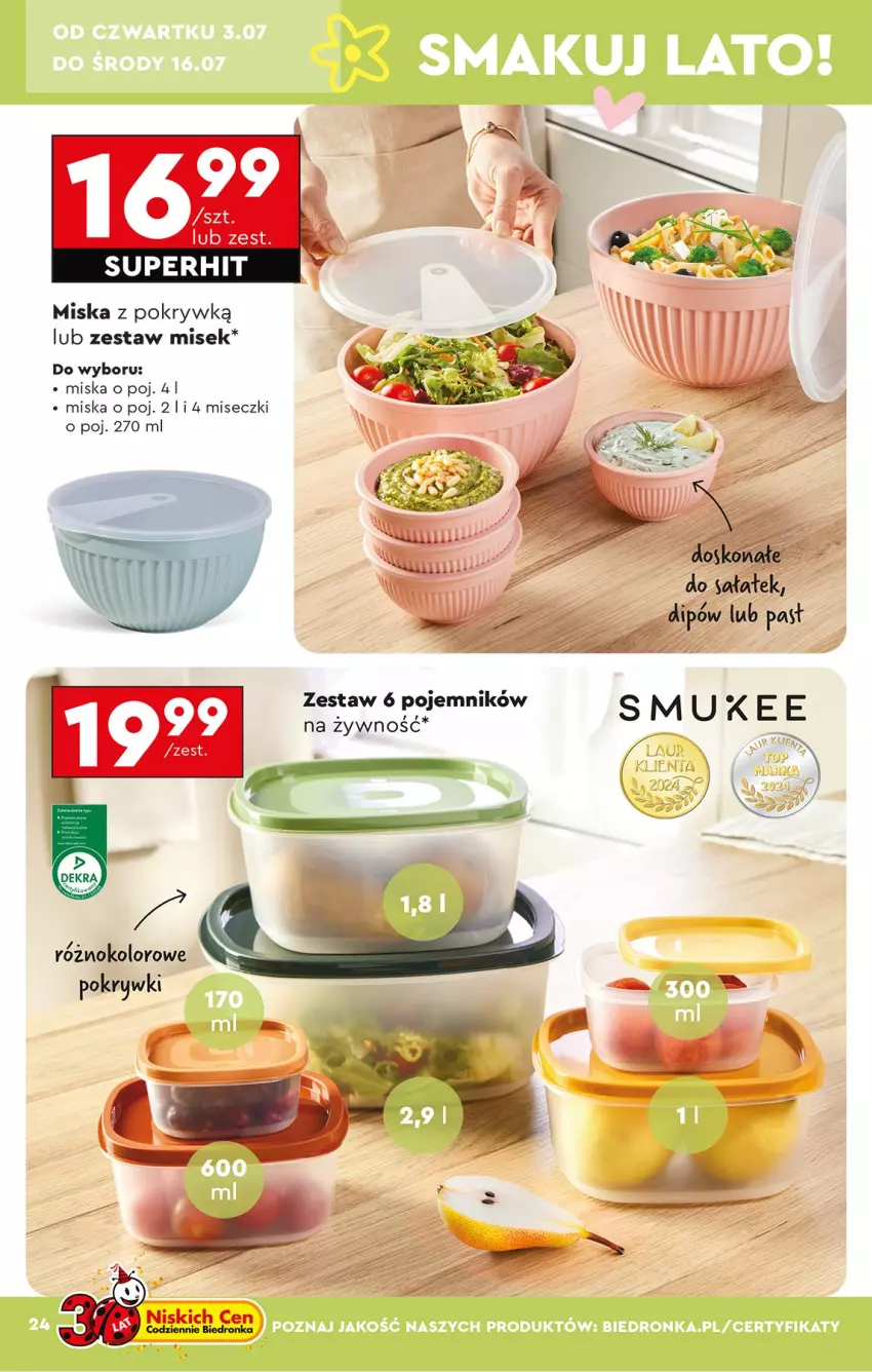 Gazetka promocyjna Biedronka - Okazje Tygodnia - ważna 30.06 do 12.07.2025 - strona 26 - produkty: Miska, Pojemnik