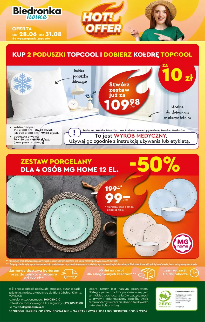 Gazetka promocyjna Biedronka - Okazje Tygodnia - ważna 30.06 do 12.07.2025 - strona 38 - produkty: Fa, Gra, Kołdra, Kosz, Papier, Poduszka, Telefon