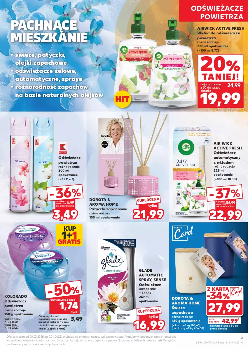 Gazetka promocyjna Kaufland - Kaufland - ważna 20.03 do 02.04.2025 - strona 5 - produkty: Air Wick, Gra, Kolorado, Odświeżacz powietrza, Olej