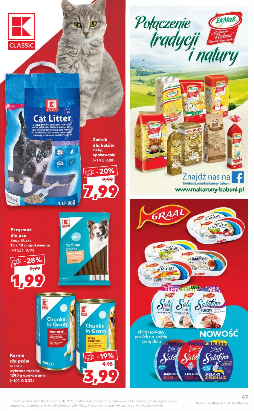 Gazetka promocyjna Kaufland - OFERTA TYGODNIA - ważna 11.03 do 17.03.2021 - strona 47 - produkty: Przysmak dla psa, Sos