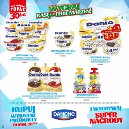 Gazetka promocyjna Topaz - Gazetka - Gazetka - ważna od 14.01 do 14.01.2024 - strona 8 - produkty: Ser, Danone, Danonki, Kawa, Serek, Danio, Mango