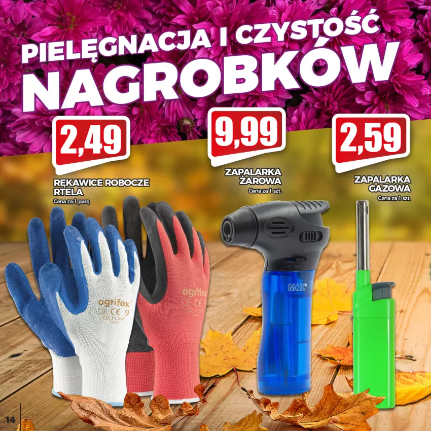 Gazetka promocyjna Topaz - Gazetka - ważna 14.10 do 10.11.2021 - strona 14 - produkty: Rękawice, Zapalarka