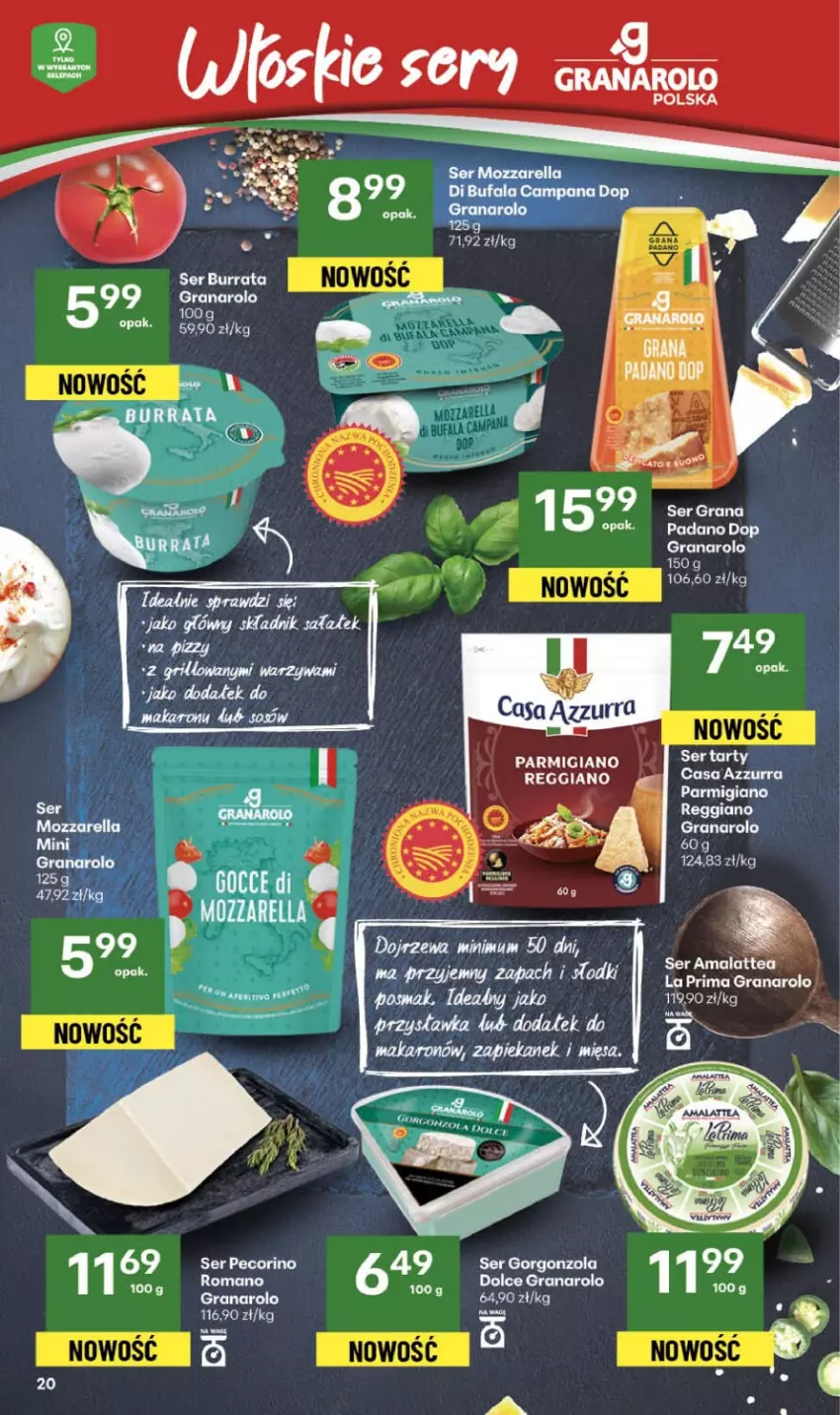 Gazetka promocyjna Delikatesy Centrum - Franczyza DC43 Czwartek - ważna 23.10 do 29.10.2025 - strona 20 - produkty: Fa, Gorgonzola, Gra, Ser