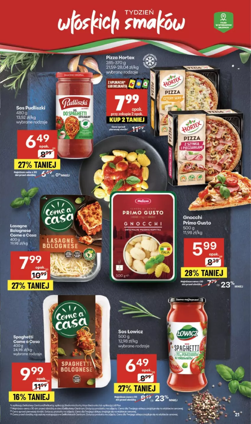 Gazetka promocyjna Delikatesy Centrum - Franczyza DC43 Czwartek - ważna 23.10 do 29.10.2025 - strona 21 - produkty: Gnocchi, Kopytka, Sos