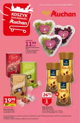 Gazetka promocyjna Auchan - Gazetka Koszyk Oszczędności Moje Auchan - Gazetka - ważna od 14.02 do 14.02.2024 - strona 1 - produkty: Tchibo, Praliny, Lindor, Kawa, Winogrona, Tchibo Family, Wino, Lindt, Fa