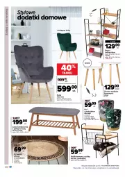 Gazetka promocyjna Carrefour - Gazetka Mieszkaj przytulnie i miło - Gazetka - ważna od 30.01 do 30.01.2022 - strona 20 - produkty: Koc, Dywanik, Buty, Stolik, Winston, Regał, Stolik kawowy, Fotel, Dywan