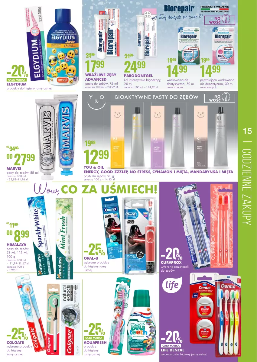 Gazetka promocyjna Super Pharm - Gazetka - ważna 22.07 do 10.08.2022 - strona 15 - produkty: Aquafresh, Colgate, Curaprox, Elgydium, Himalaya, LG