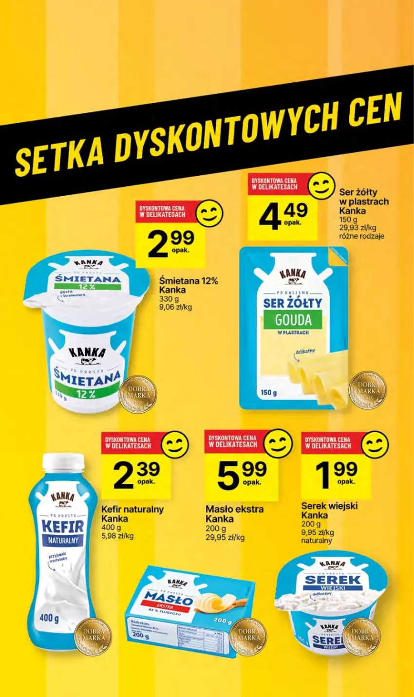 Gazetka promocyjna Delikatesy Centrum - NOWA GAZETKA Delikatesy Centrum od 9 maja! 9-15.05.2024 - ważna 09.05 do 15.05.2024 - strona 40 - produkty: Kefir, Kefir naturalny, Masło, Ser, Serek, Serek wiejski