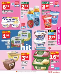 Gazetka promocyjna Topaz - Gazetka - Gazetka - ważna od 14.01 do 14.01.2026 - strona 11 - produkty: Top, Ser, Danone, Jogurt, Tran, Serek homogenizowany, Serek, Wełna, Zielona Budka, Danio, Deser, Alpro, Monte