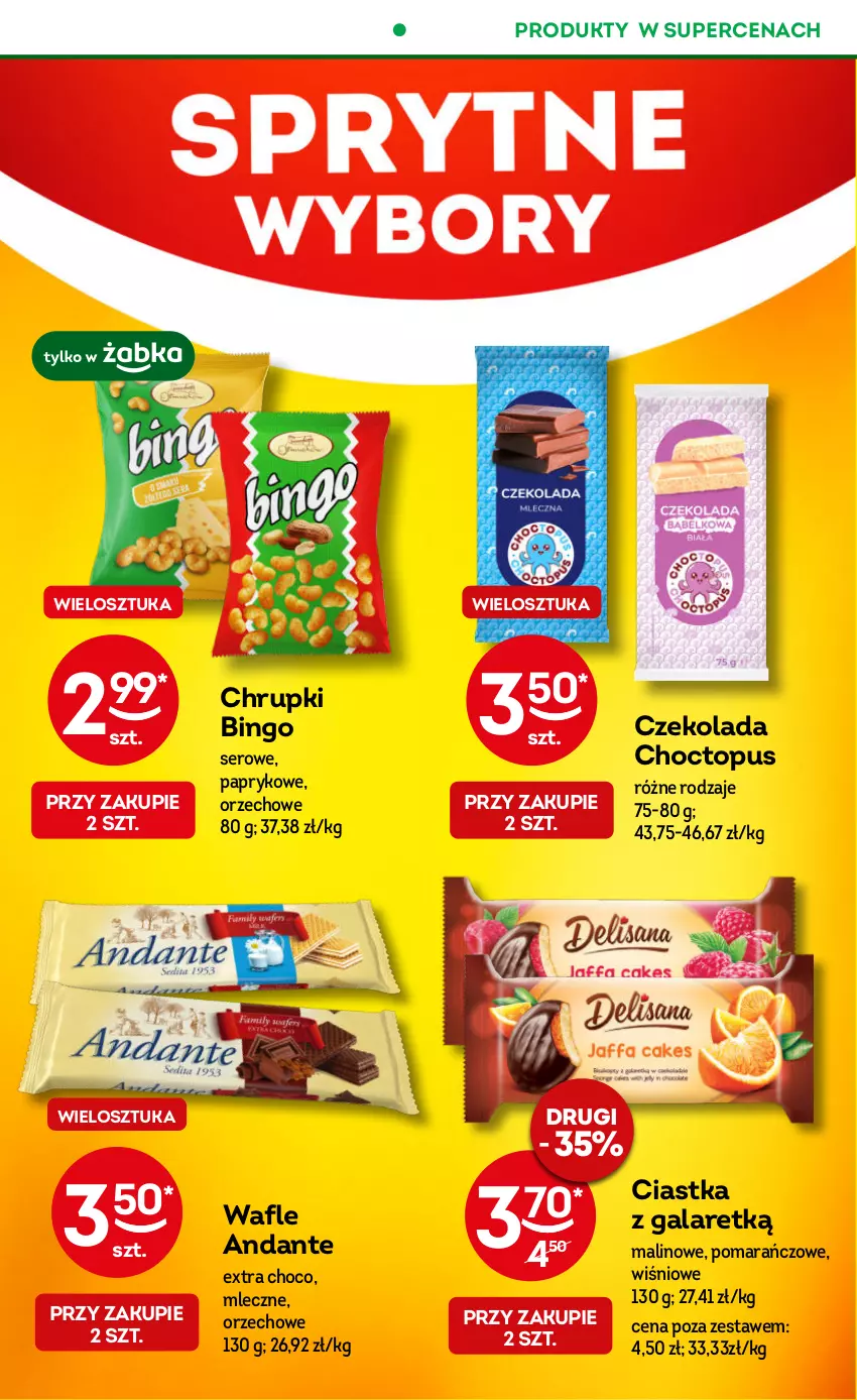 Gazetka promocyjna Żabka - ważna 22.11 do 05.12.2023 - strona 15 - produkty: Chrupki, Ciastka, Czekolada, Gala, Ser, Top, Wafle