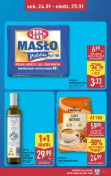 Gazetka promocyjna Aldi - Oferta weekendowa - Gazetka - ważna od 25.01 do 25.01.2026 - strona 5 - produkty: Gin, Gra, Kawa ziarnista, Kawa, Mlekovita, Oliwa z oliwek, Masło, Mleko, Oliwa