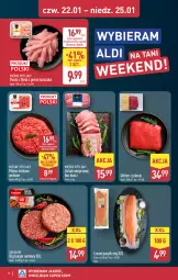 Gazetka promocyjna Aldi - Oferta weekendowa - Gazetka - ważna od 25.01 do 25.01.2026 - strona 8 - produkty: Kurczak, Mięso mielone, Sok, Sokołów, Mięsne specjały, Schab wieprzowy, Burger, Mięso
