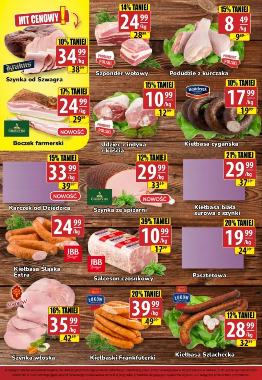 Gazetka promocyjna Gram market - ważna 08.11 do 14.11.2023 - strona 2 - produkty: Kiełbasa, Kiełbasa biała, Kiełbasa śląska, Szynka