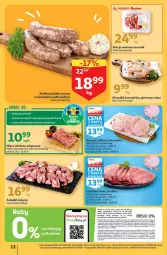 Gazetka promocyjna Auchan - Gazetka KORZYŚCI z kartą SKARBONKA Hipermarket Auchan - Gazetka - ważna od 08.02 do 08.02.2023 - strona 12 - produkty: Kurczak, Mięso mielone, Top, Ser, Por, Kosz, O nas, Rosół, Kotlet, Kiełbasa biała, Kiełbasa, Mięso, Schab bez kości, Fa