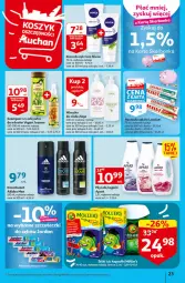 Gazetka promocyjna Auchan - Gazetka KORZYŚCI z kartą SKARBONKA Hipermarket Auchan - Gazetka - ważna od 08.02 do 08.02.2023 - strona 23 - produkty: Płyn do kąpieli, Dezodorant, Krem do rąk, Mleczko do ciała, Pasta do zębów, Adidas, Joanna, Lacalut, Mleczko, Szampon, Ziaja, Odżywka, Nivea