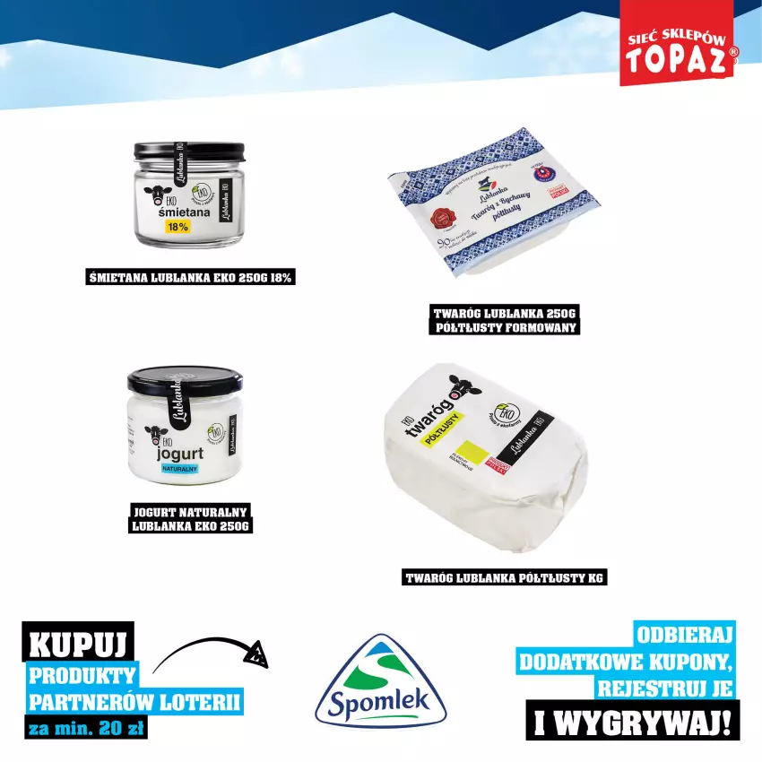 Gazetka promocyjna Topaz - Gazetka - ważna 01.12.2025 do 18.01.2026 - strona 13 - produkty: Gry, Jogurt, Jogurt naturalny, LG, Twaróg