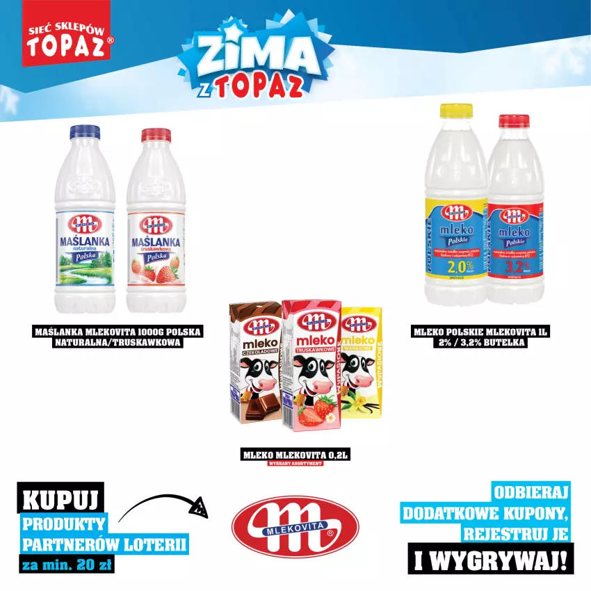 Gazetka promocyjna Topaz - Gazetka - ważna 01.12.2025 do 18.01.2026 - strona 16 - produkty: Gry, Maślanka, Mleko, Mlekovita
