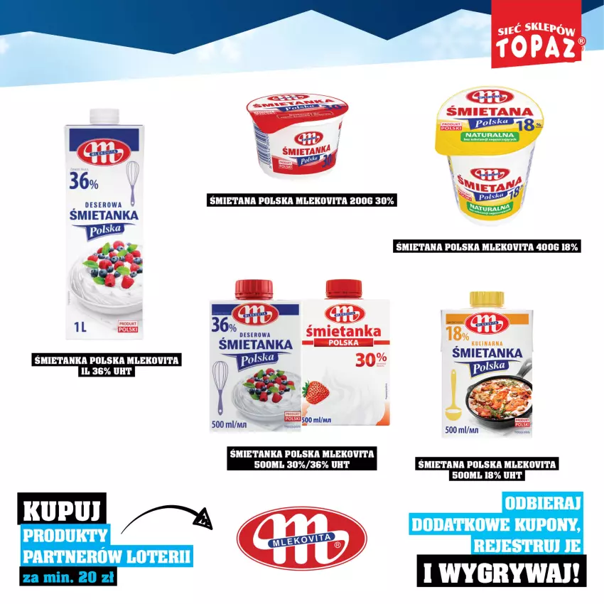 Gazetka promocyjna Topaz - Gazetka - ważna 01.12.2025 do 18.01.2026 - strona 19 - produkty: Deser, Gry, Mleko, Mlekovita, Ser