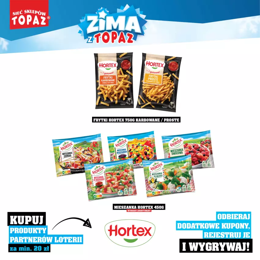 Gazetka promocyjna Topaz - Gazetka - ważna 01.12.2025 do 18.01.2026 - strona 34 - produkty: Frytki, Gry, Hortex