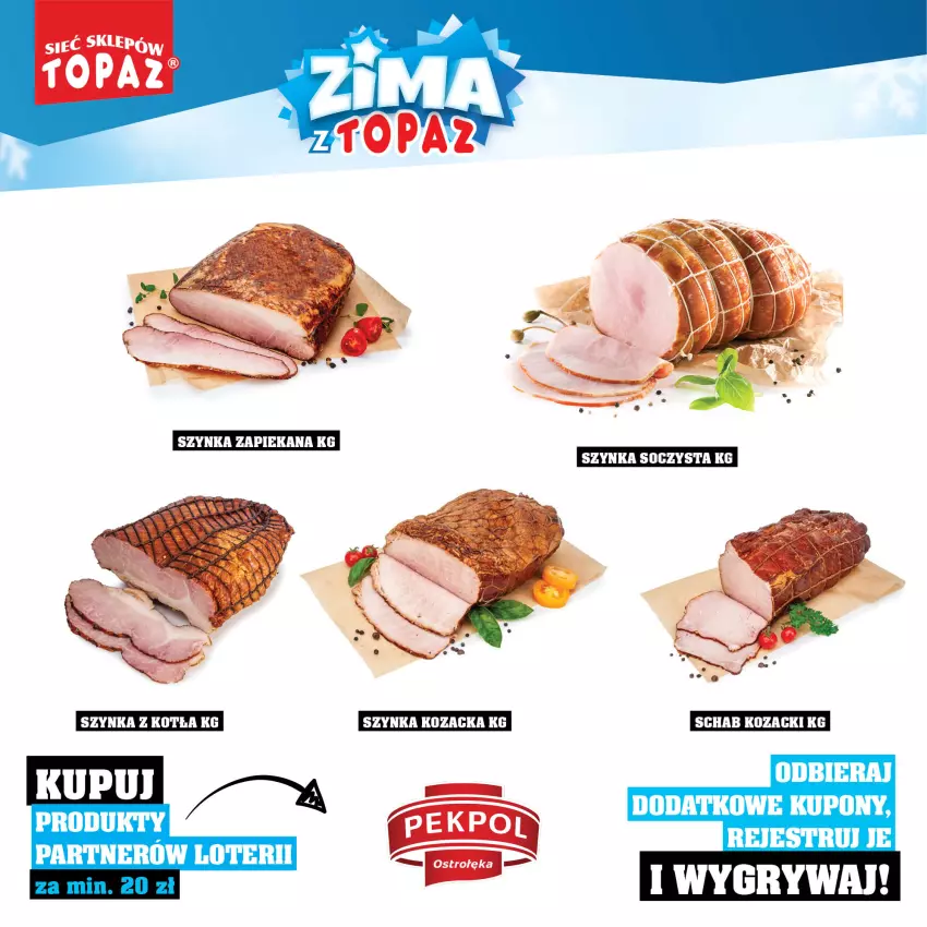 Gazetka promocyjna Topaz - Gazetka - ważna 01.12.2025 do 18.01.2026 - strona 8 - produkty: Gry, Szynka