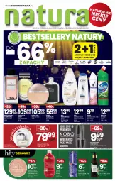 Gazetka promocyjna Drogerie Natura - Gazetka Drogerie Natura - Gazetka - ważna od 08.09 do 08.09.2021 - strona 1 - produkty: Woda perfumowana, Domestos, Top, Rexona, Dezodorant, Calvin Klein, Mleczko do ciała, Jaguar, Perfum, KOBO, Tran, Tusz, Dove, Lack, Mleczko, Woda toaletowa, Puder prasowany, Puder, Szampon, Garnier, Płyn do wc, Cerruti, Woda, Blend-a-Med