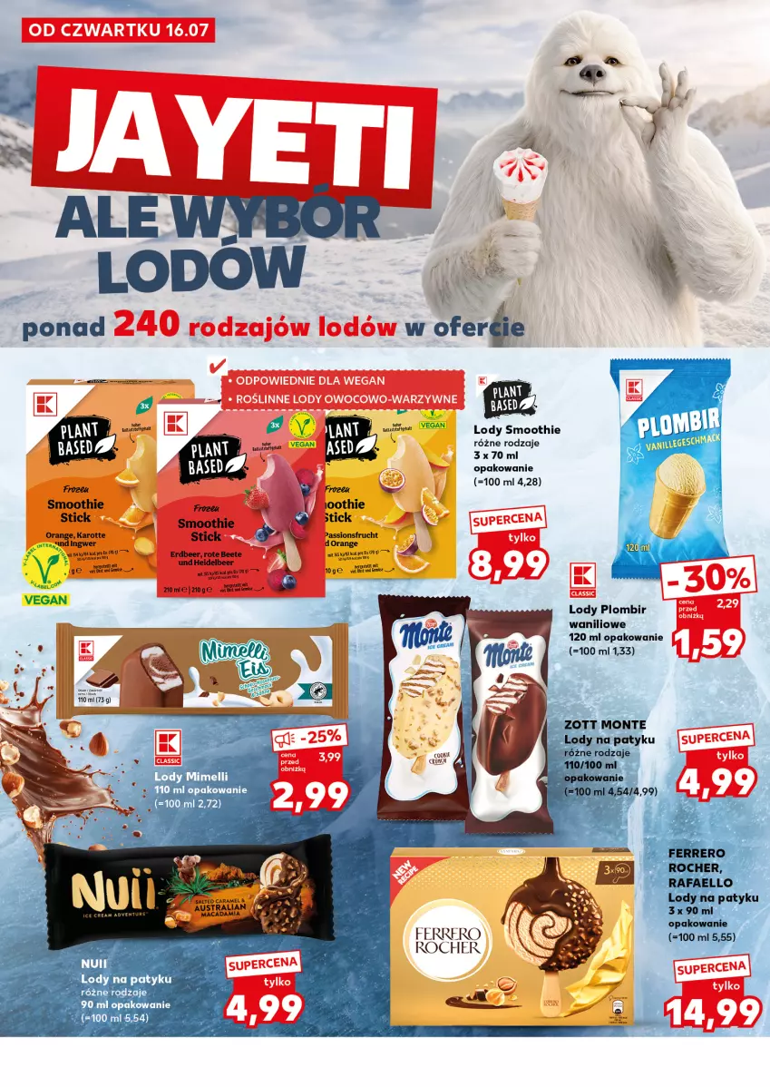 Gazetka promocyjna Kaufland - Mocny Start - ważna 20.07 do 22.07.2026 - strona 10 - produkty: Ferrero, Ferrero Rocher, Lody, Smoothie