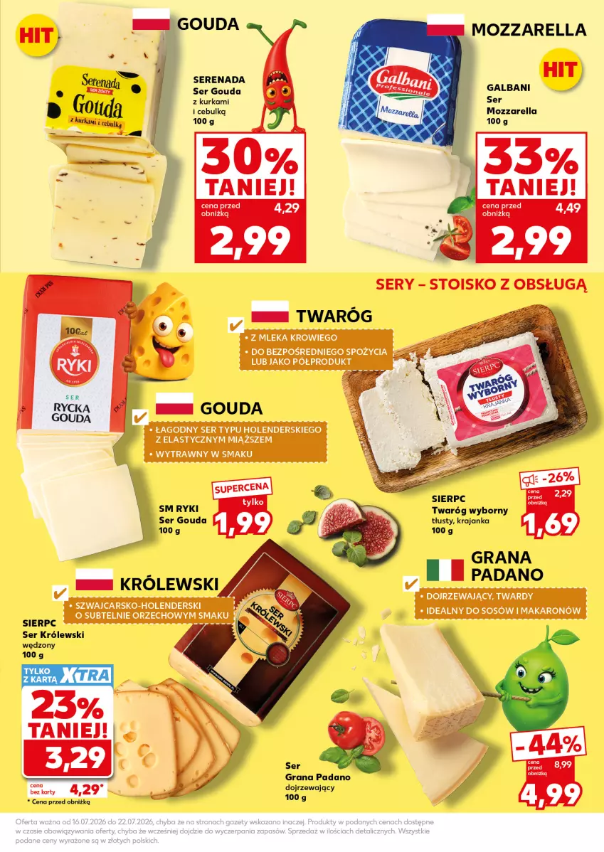 Gazetka promocyjna Kaufland - Mocny Start - ważna 20.07 do 22.07.2026 - strona 13 - produkty: Cars, Galbani, Gouda, Gra, Królewski, Makaron, Mozzarella, Ser, Sos, Twaróg