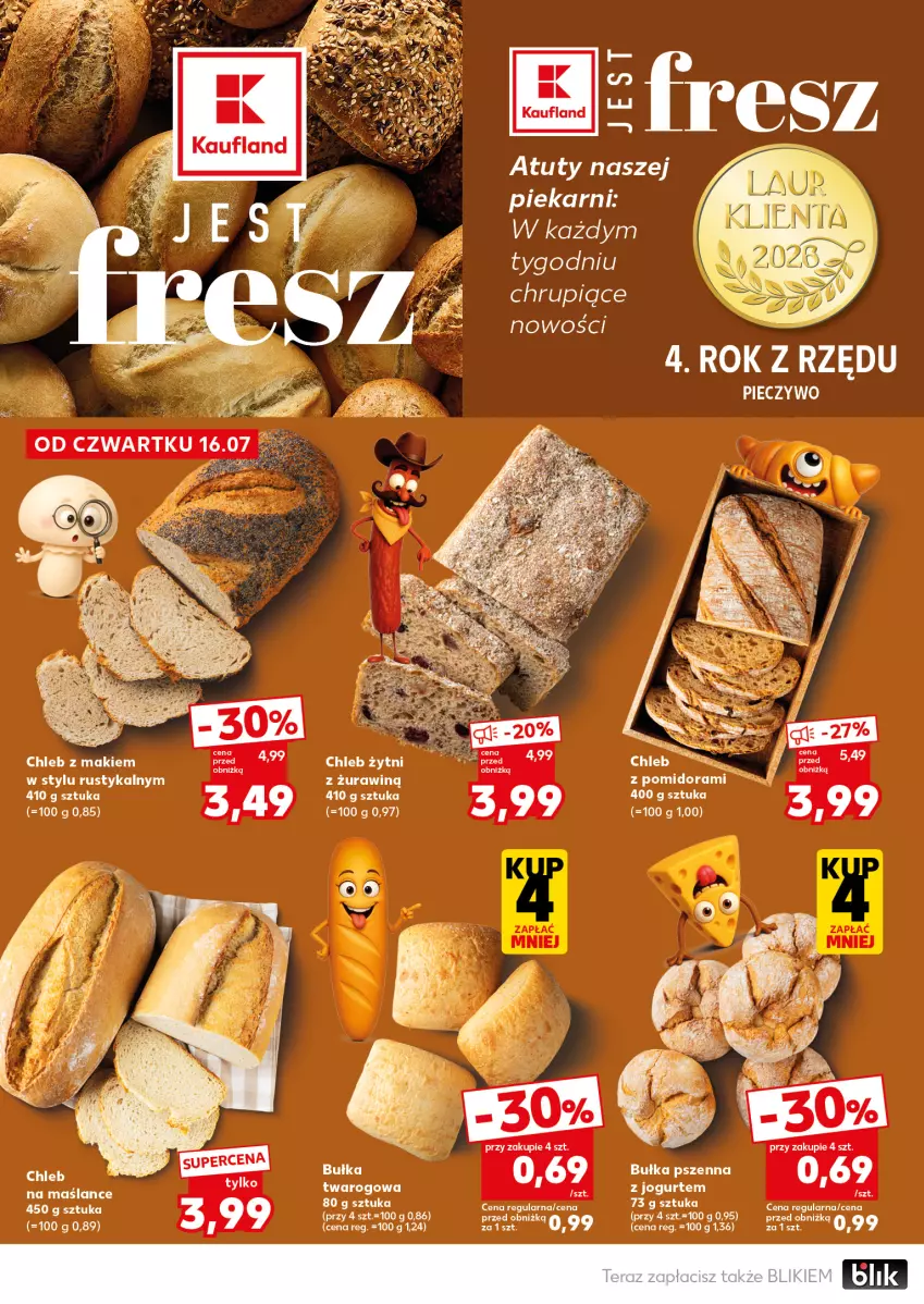 Gazetka promocyjna Kaufland - Mocny Start - ważna 20.07 do 22.07.2026 - strona 14 - produkty: Bułka, Jogurt, Piec, Pieczywo, Rust