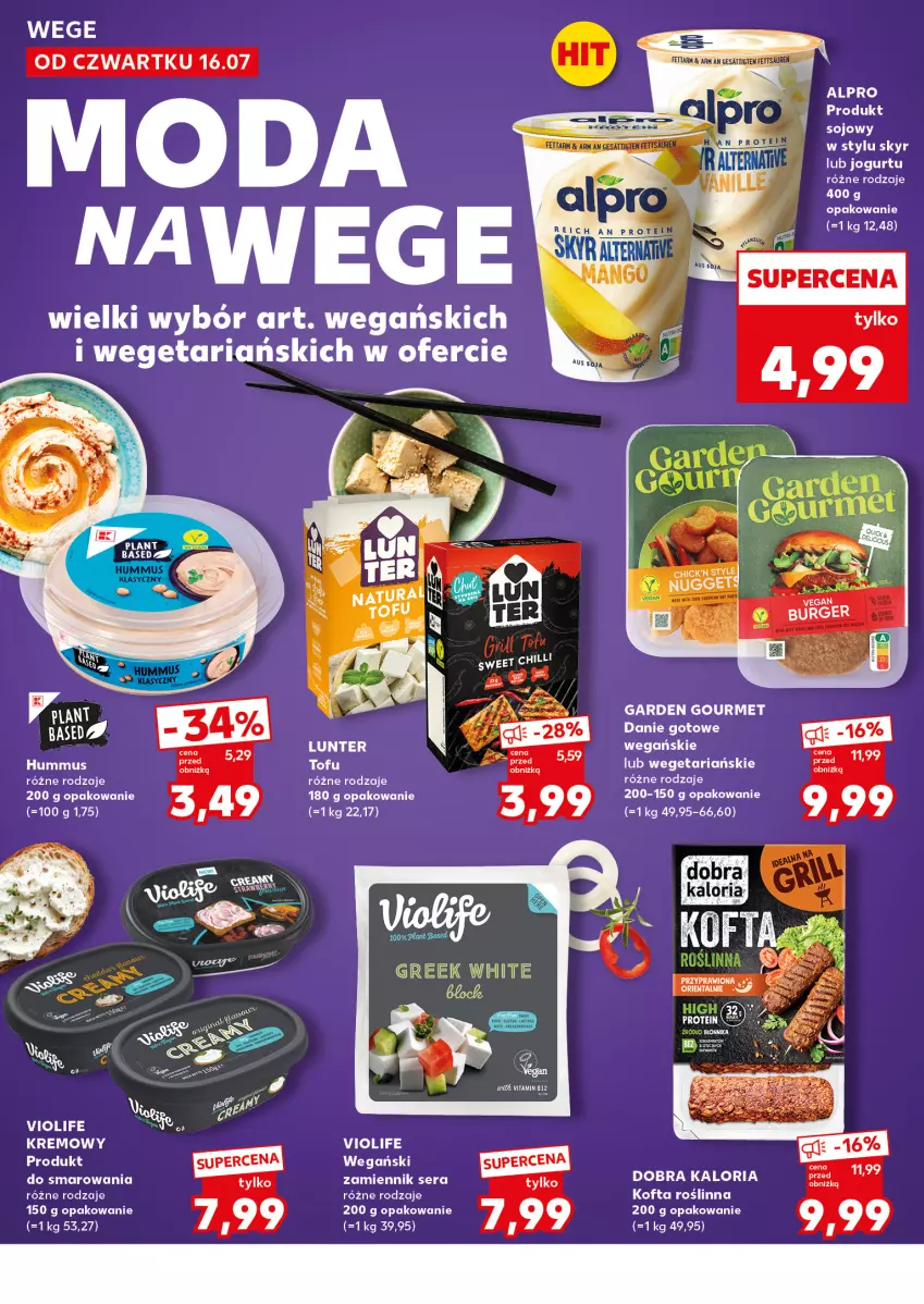 Gazetka promocyjna Kaufland - Mocny Start - ważna 20.07 do 22.07.2026 - strona 16 - produkty: Alpro, Hummus, Moda, Mus, Ser