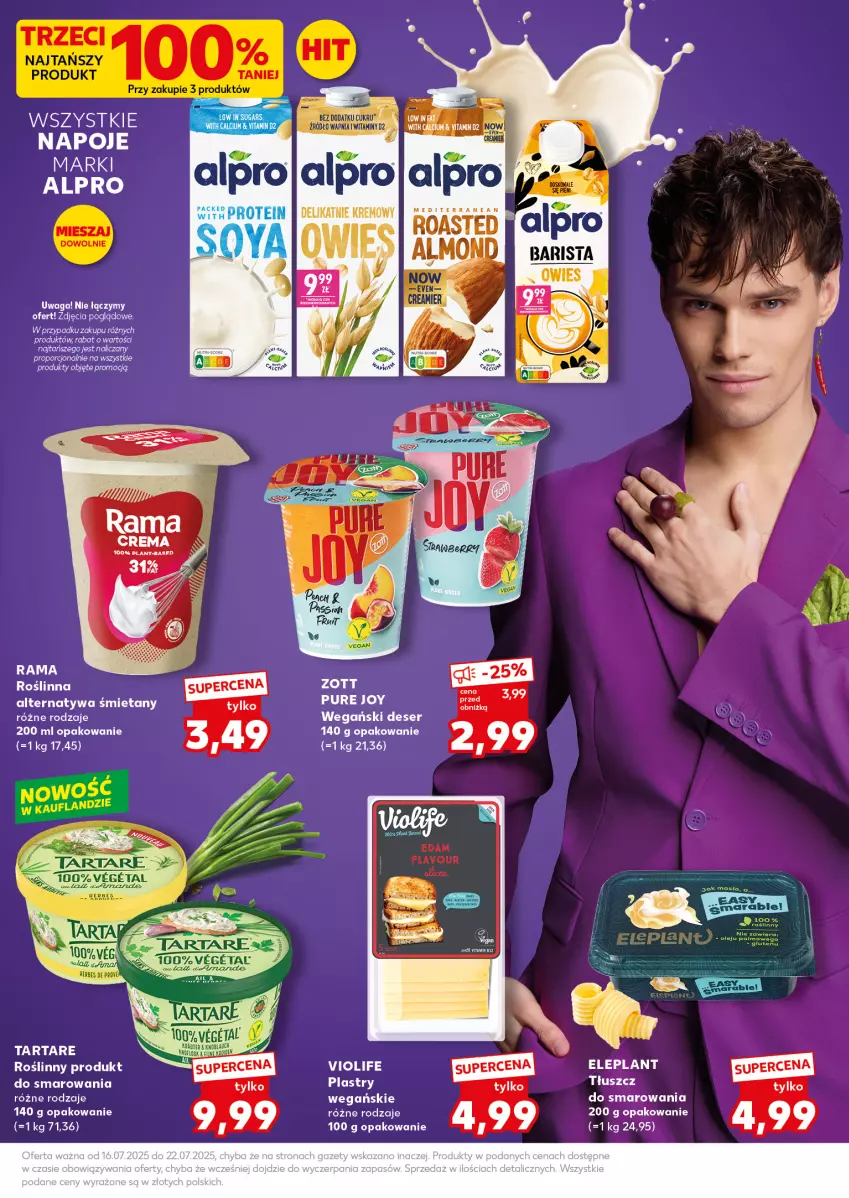 Gazetka promocyjna Kaufland - Mocny Start - ważna 20.07 do 22.07.2026 - strona 17 - produkty: Alpro, Deser, LG, Masło, Napoje, Pur, Rama, Ser, Tofu, Waga